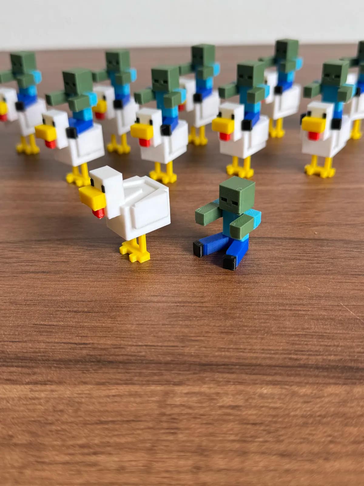 مجسّم زومبي راكب الدجاجة ماينكرافت (Minecraft Zombie Jockey Figure) — صورة 2