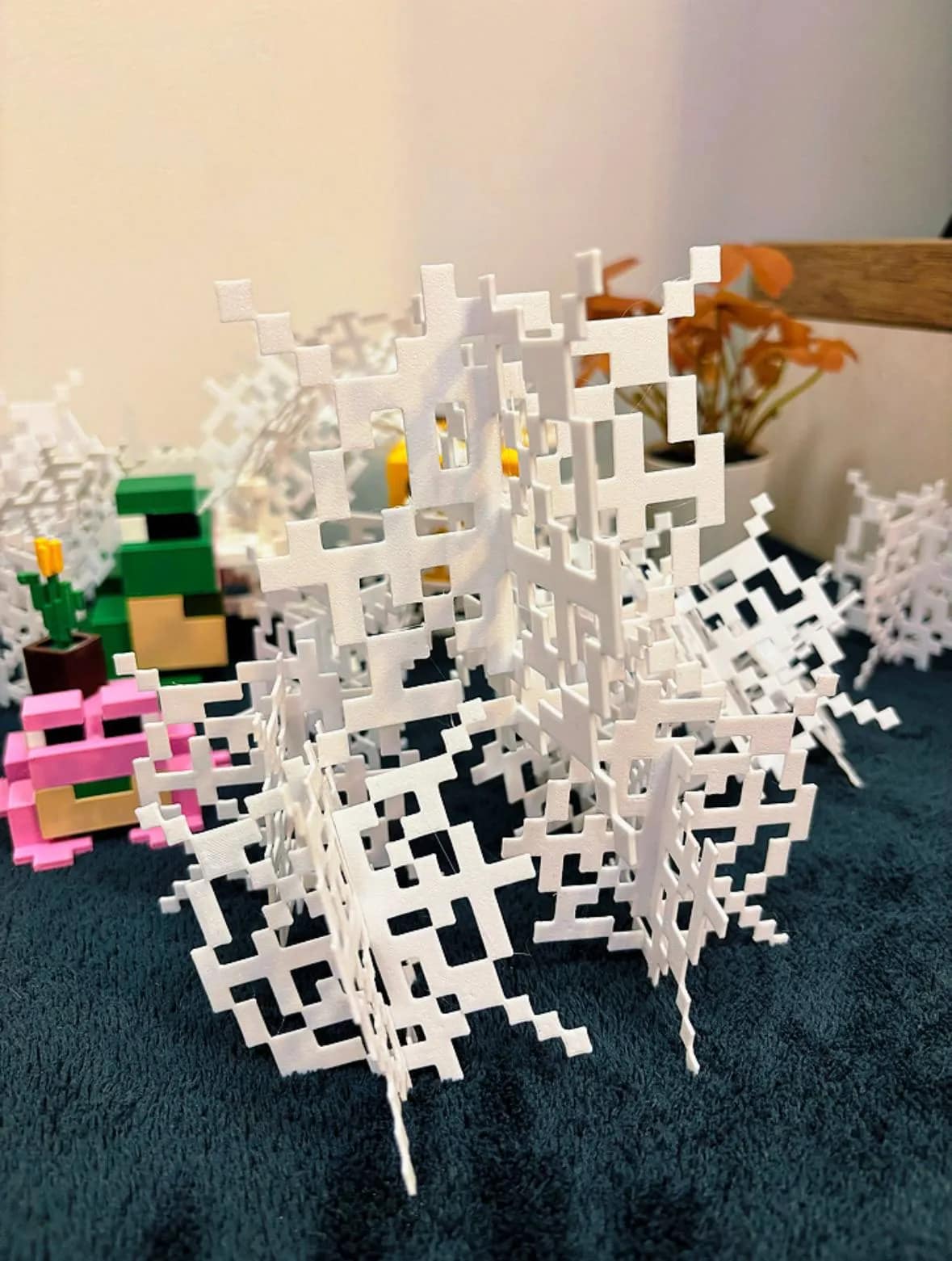 مجسم شبكة العنكبوت ماينكرافت (Minecraft Cobweb Decoration) — صورة 3