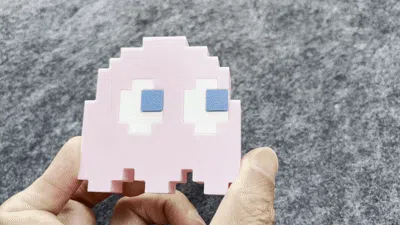 مجسمات ديكور باك مان والأشباح (Pac-Man Pixel Figures Set) — صورة 4