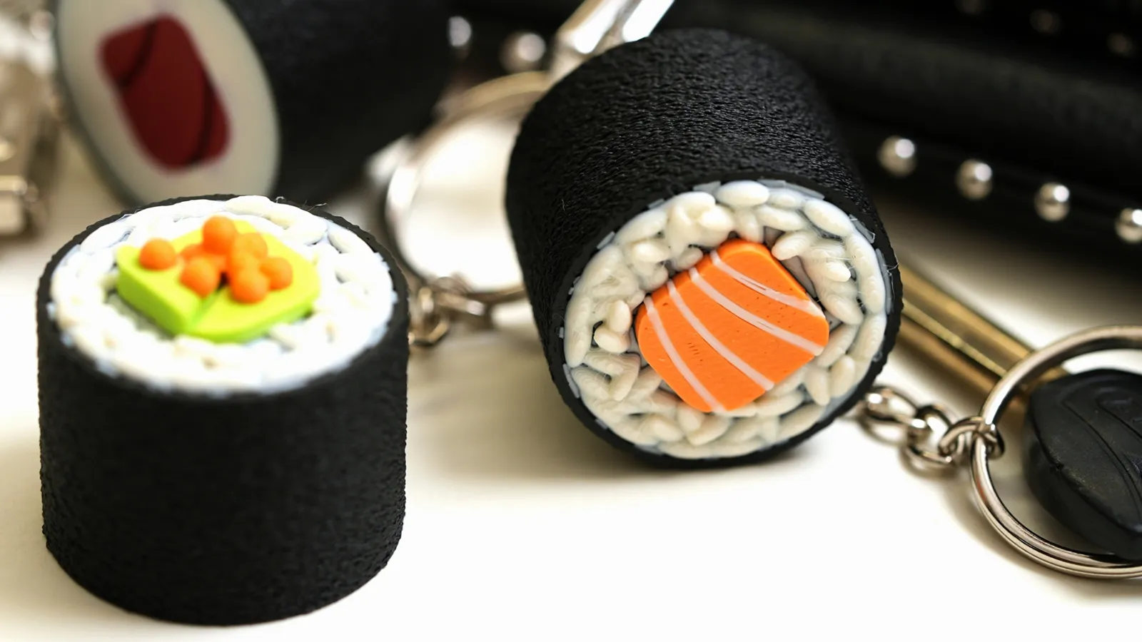 ميدالية سوشي رول ياباني (Sushi Roll Keychain) — صورة 5