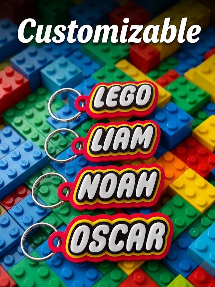 ميدالية مفاتيح بتصميم ليغو المميز (Customizable Lego Style Keychain) — صورة 4