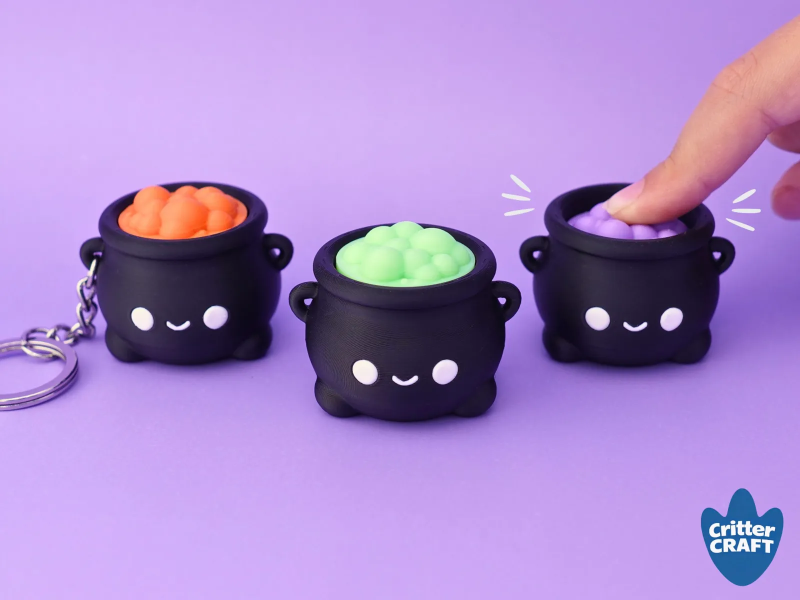 كليكر قدر السحر اللطيف (Cute Witch Cauldron Clicker) — كليكر · ميدالية مفاتيح