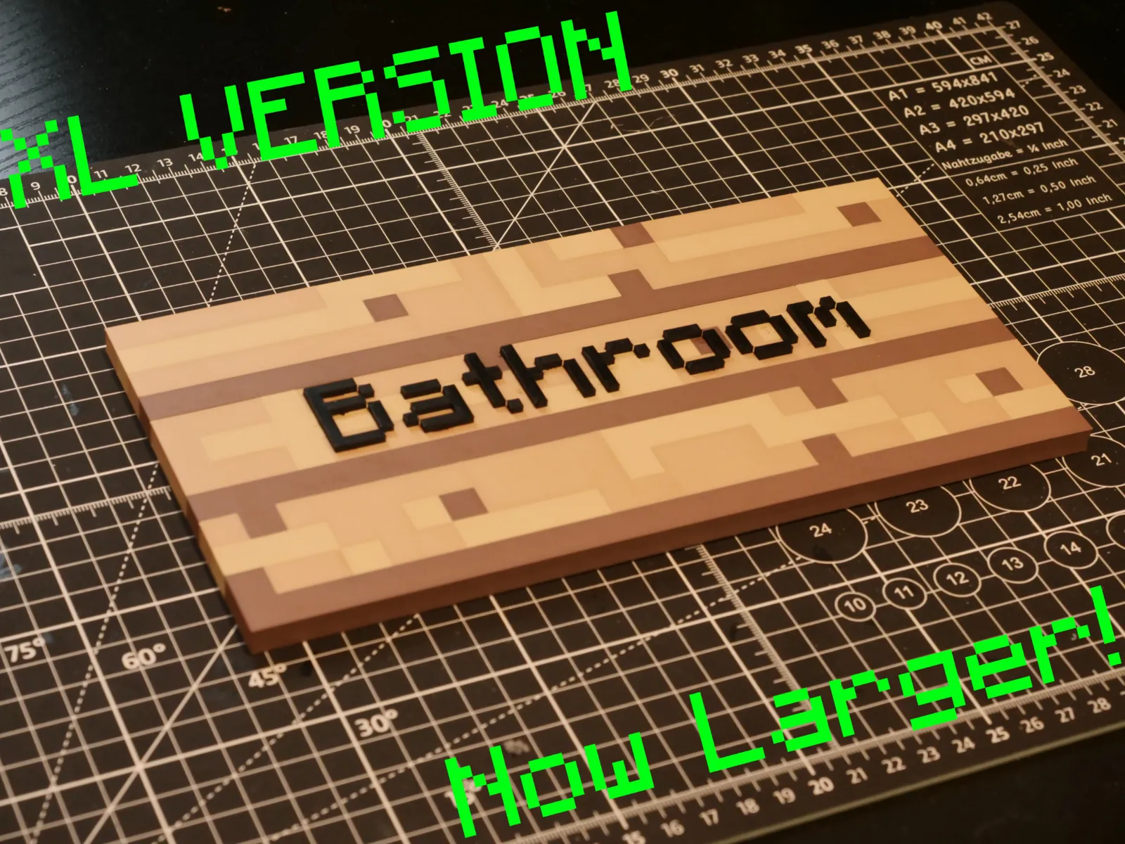ديكور لافتة ماينكرافت خشبية (Minecraft Wooden Sign Decor) — منتج برِنتو
