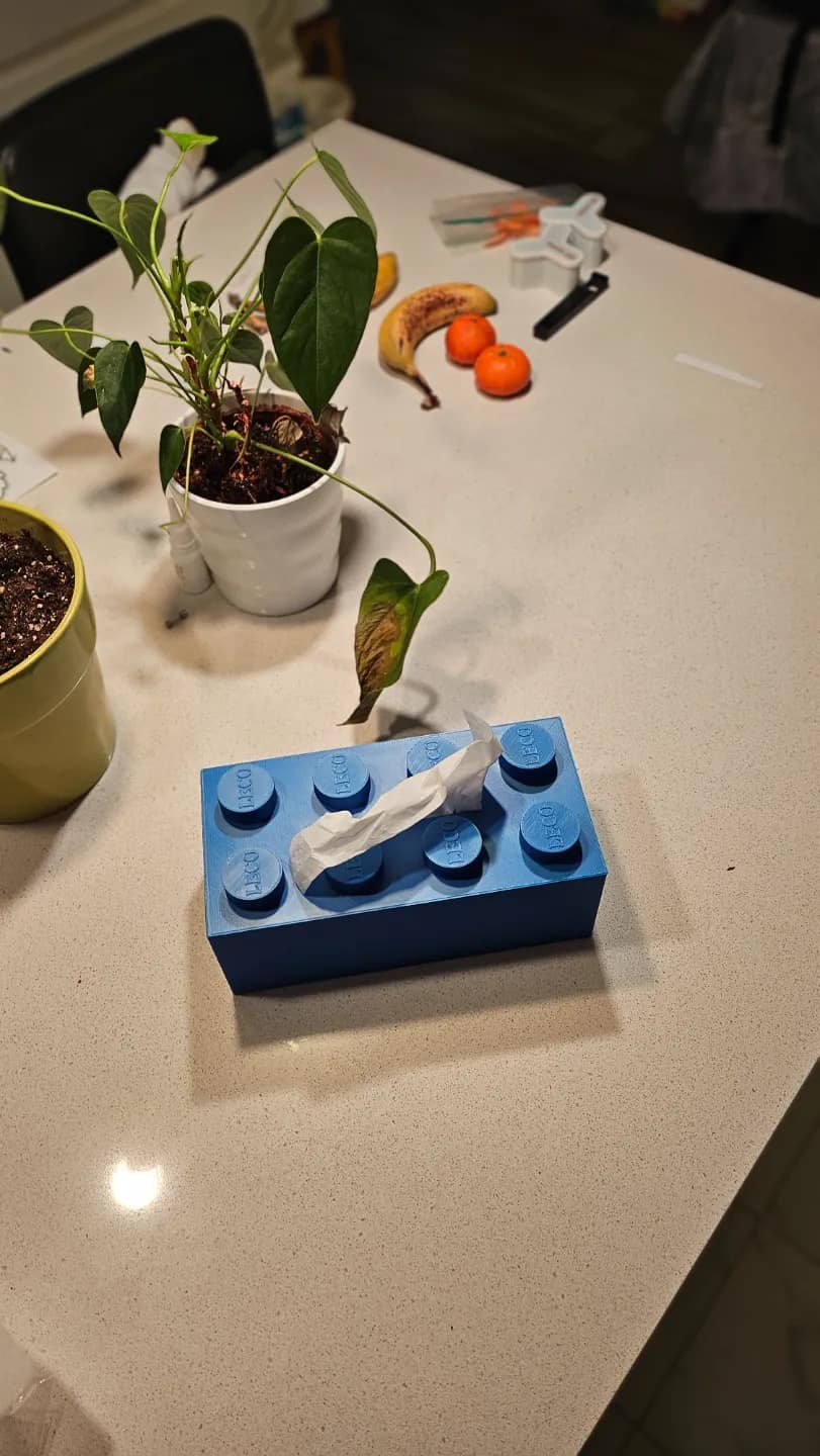 ديكور علبة مناديل ليغو (Lego Brick Tissue Box) — صورة 2