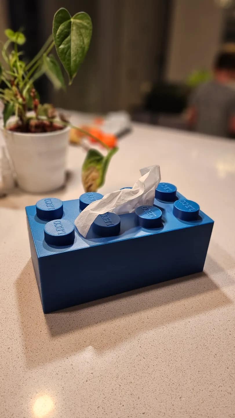 ديكور علبة مناديل ليغو (Lego Brick Tissue Box) — صورة 3