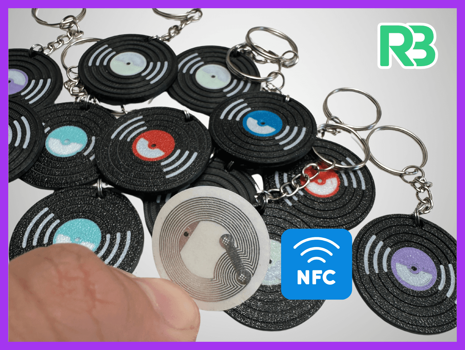 قرص فينيل للميدالية مزود بشريحة NFC — صورة 2