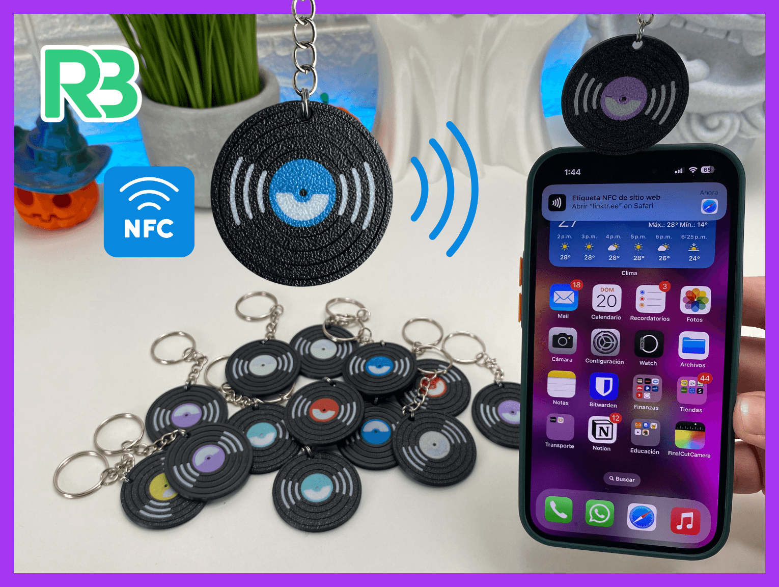 قرص فينيل للميدالية مزود بشريحة NFC — صورة 3